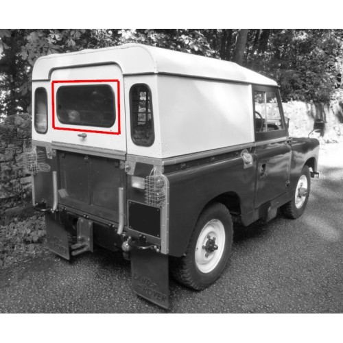 Hard top rear top door weather strip set