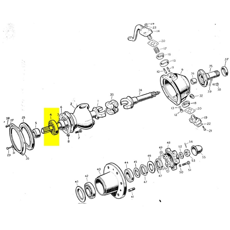 Roulement demi-arbre avant 1948-53
