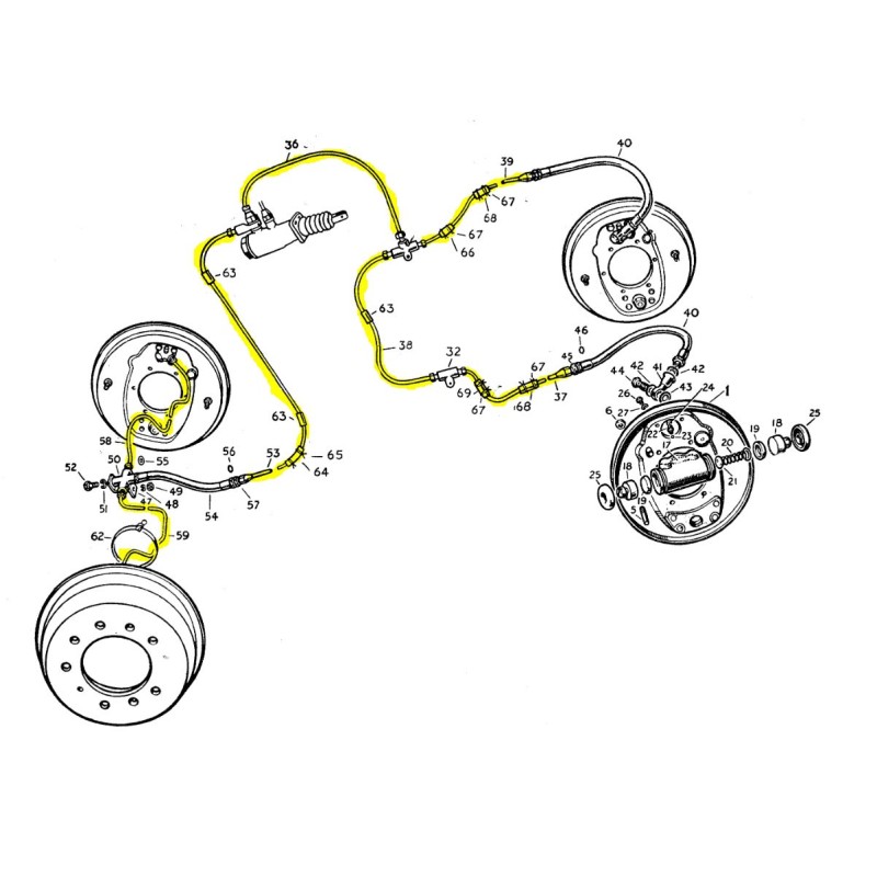 Brake hoses set - to build yourself