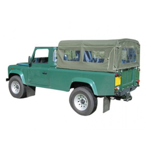 Bâche Def110 3/4 - avec fenêtres latérales