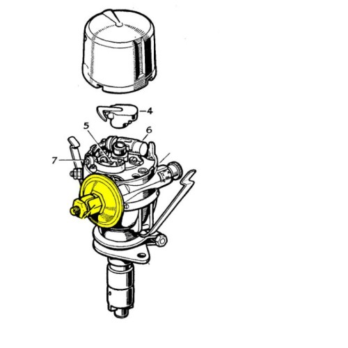 Membrane de dépression distributeur Lucas DVXH4