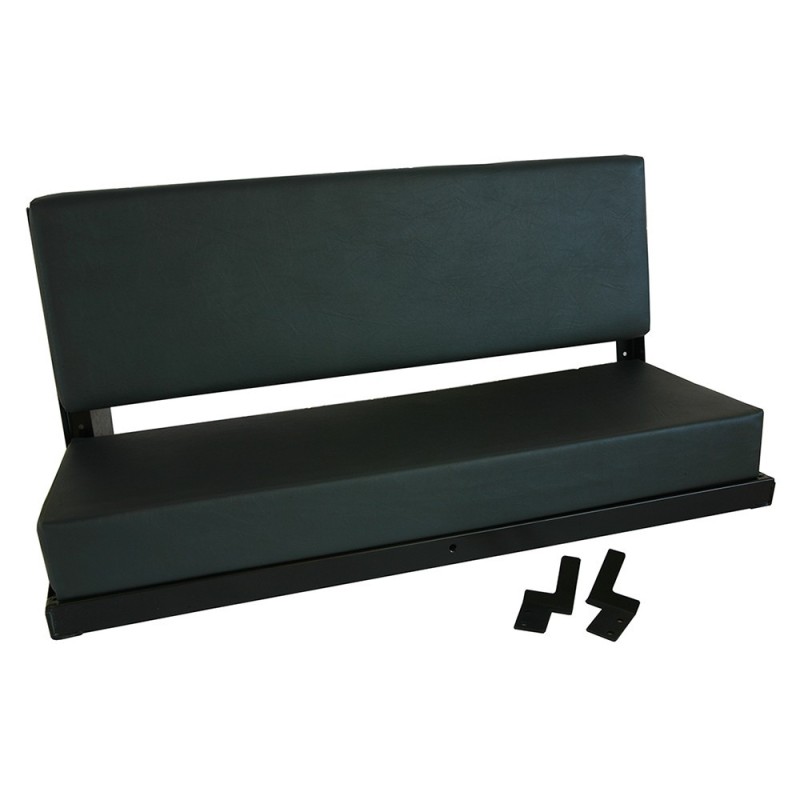 2 men bench seat - BLACK POWDER COATED FRAME