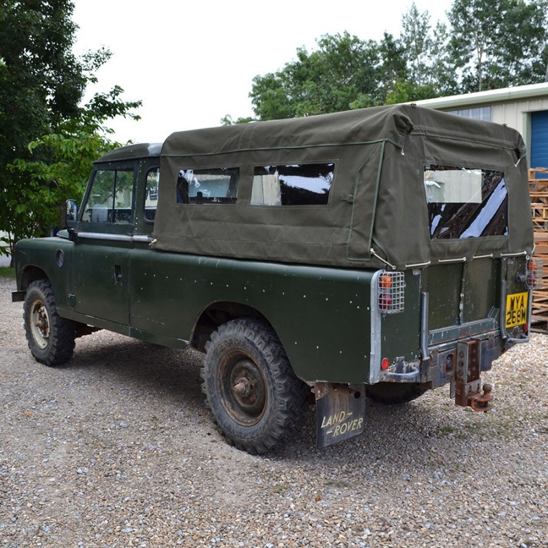 109" 3/4 hood canvas - with side windows