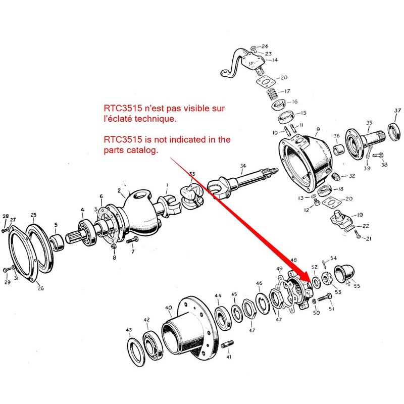 Feutre arbre de sortie 1948-80