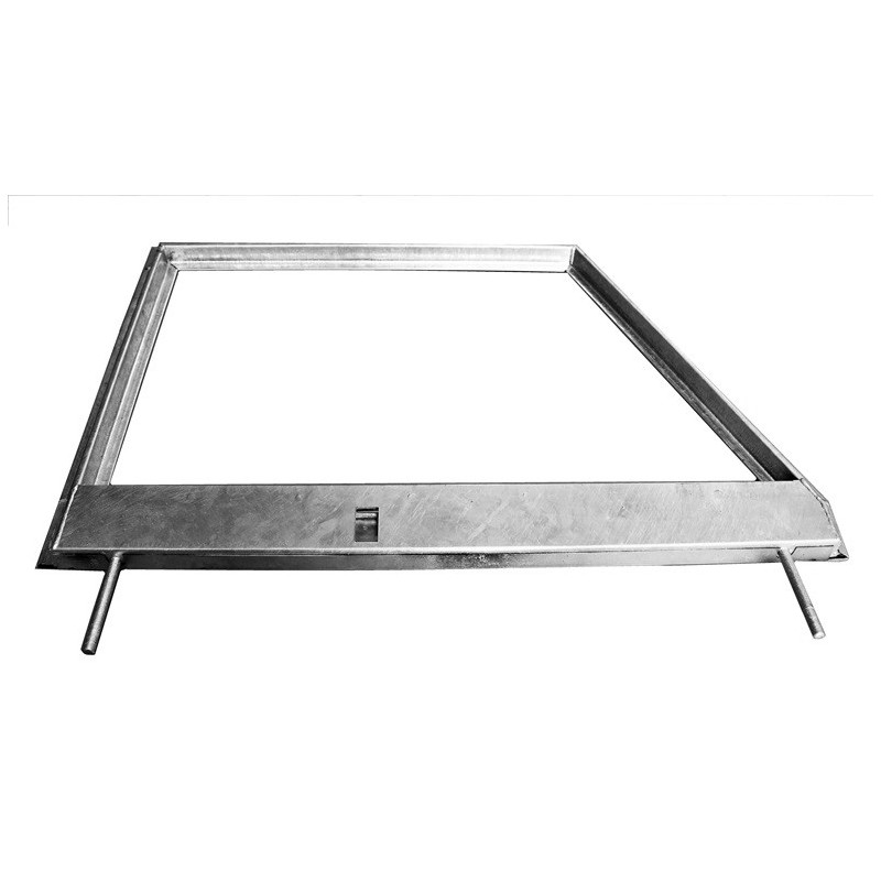 Paire de dessus de porte Serie 3 galvanisé - sans vitre