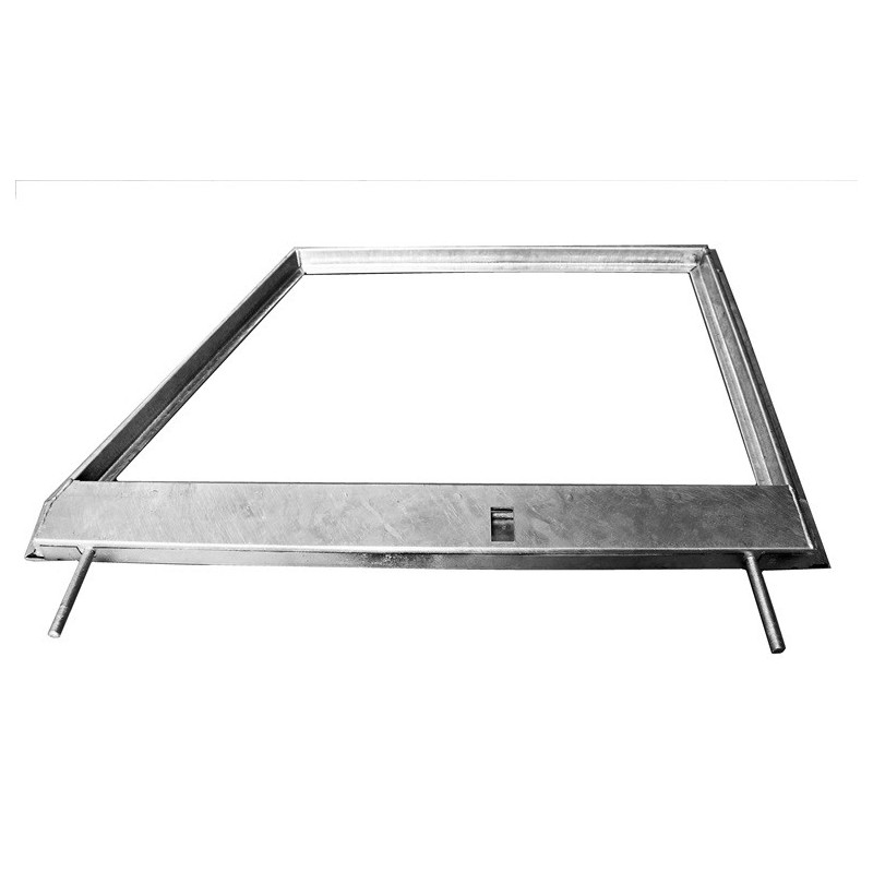 Galvanised Serie 3 front door top - Right - not glazed