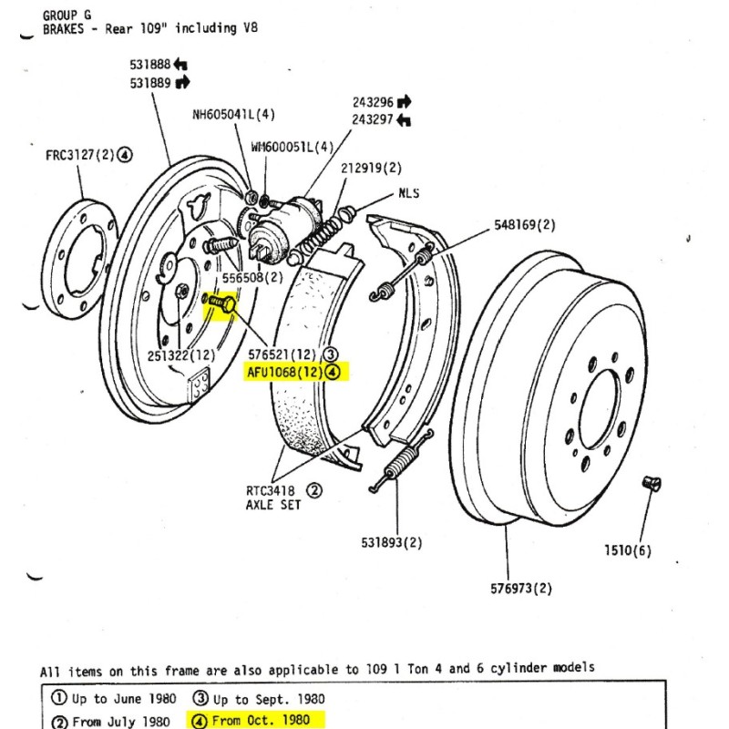 Rear brake anchor plate to axle case bolt 3/8 BSF