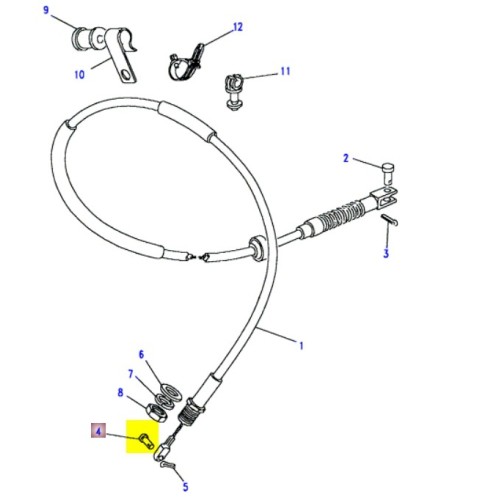 Pin assembly-clevis accelerator cable