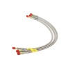 Brake hose kit S/steel braided + 50mm - Serie 2