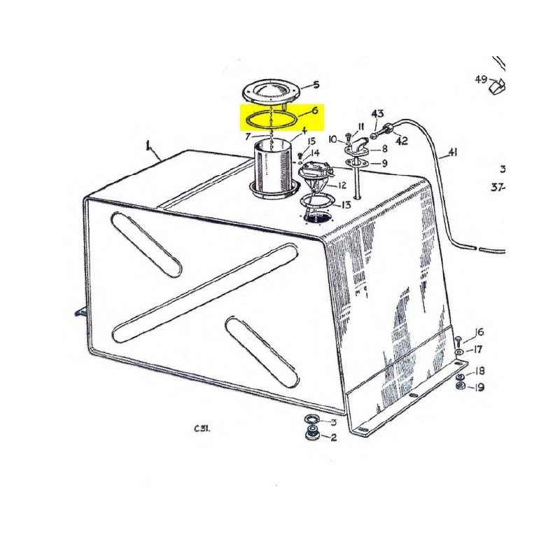Joint washer for cap - Serie 1