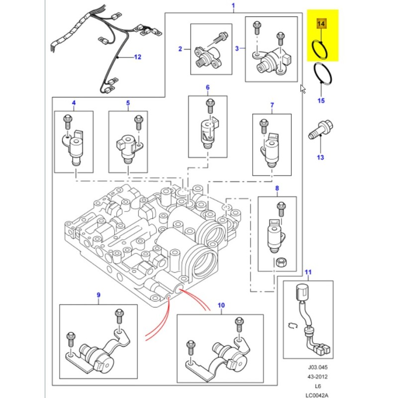 O ring - small - automatic gearbox
