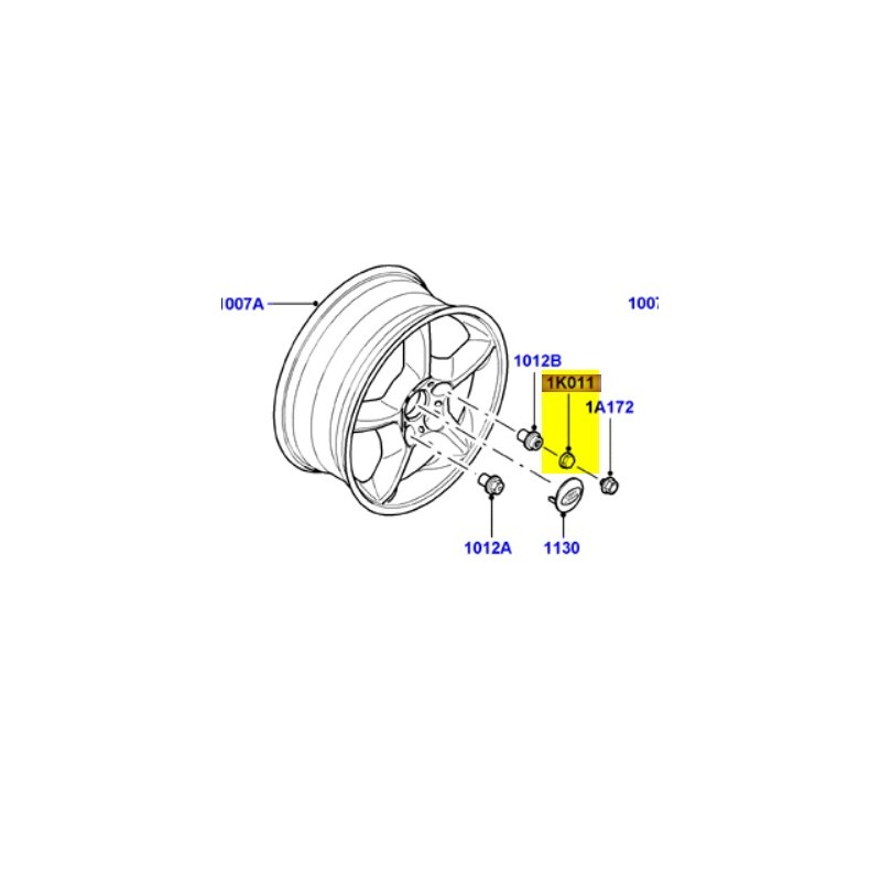 Locking wheel nut cap