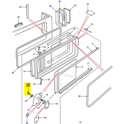Vis fixation verrou MTC8270 & MTC8271