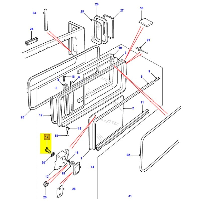 Vis fixation verrou MTC8270 & MTC8271