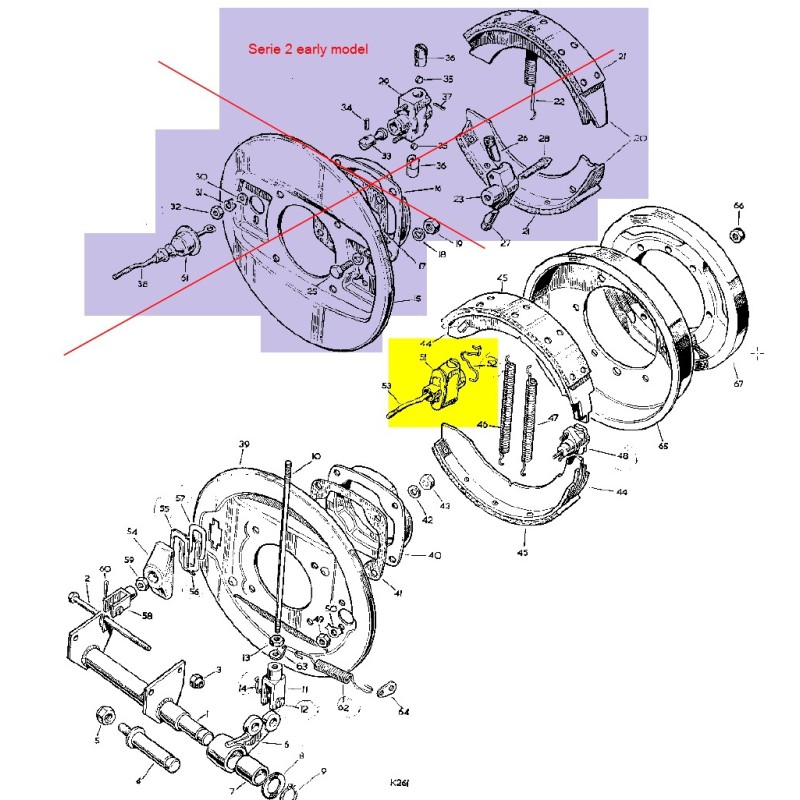 Tendeur de frein à main Serie 2A/3