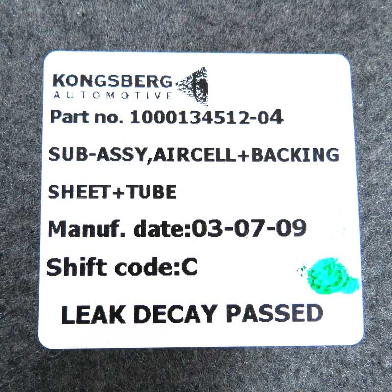 Coussin lombaire gonflable pour sièges avant