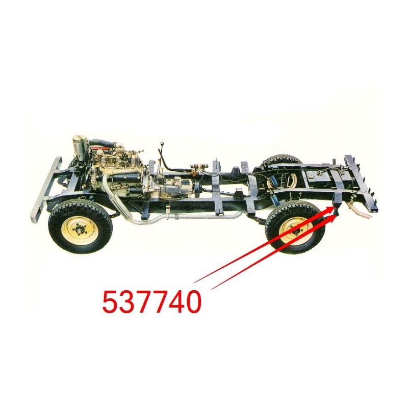 Bolt rear spring shackle 1962-84