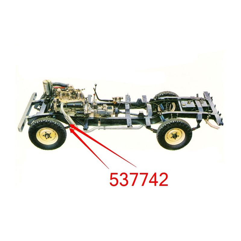 Shackle pin rear of front spring 1962-84