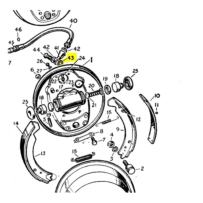 Rondelle en cuivre 11x18.4x0.6