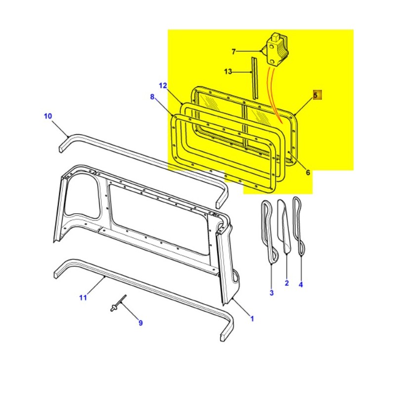 Side windows assembly