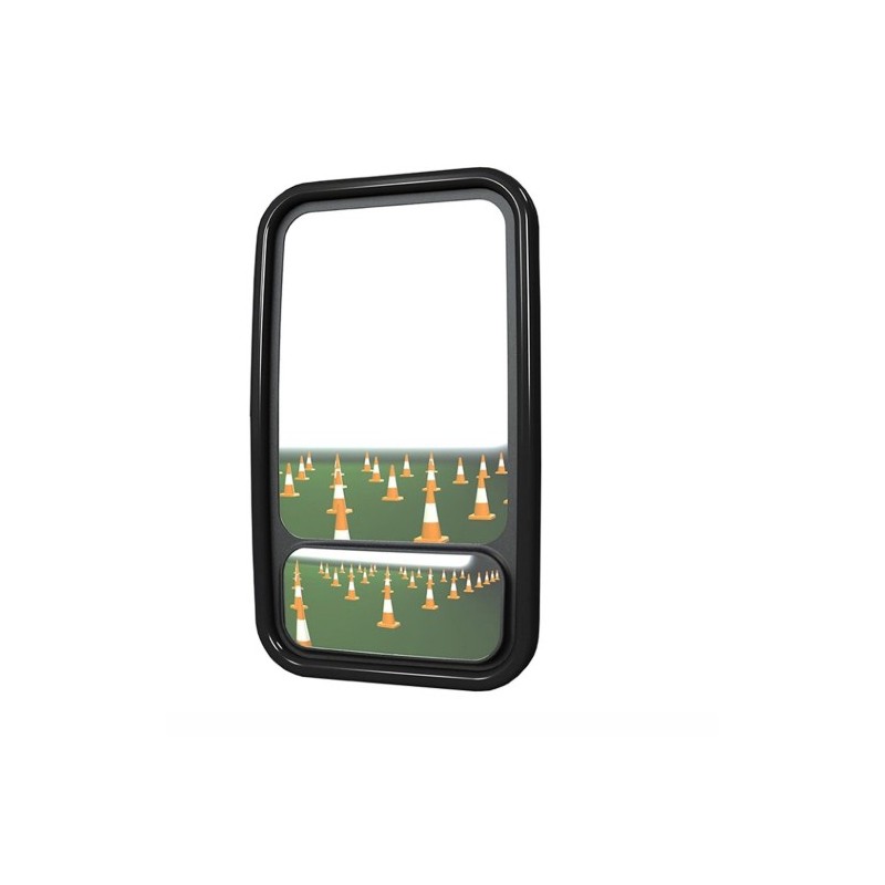 Door mirror head with blindstop mirror - RH