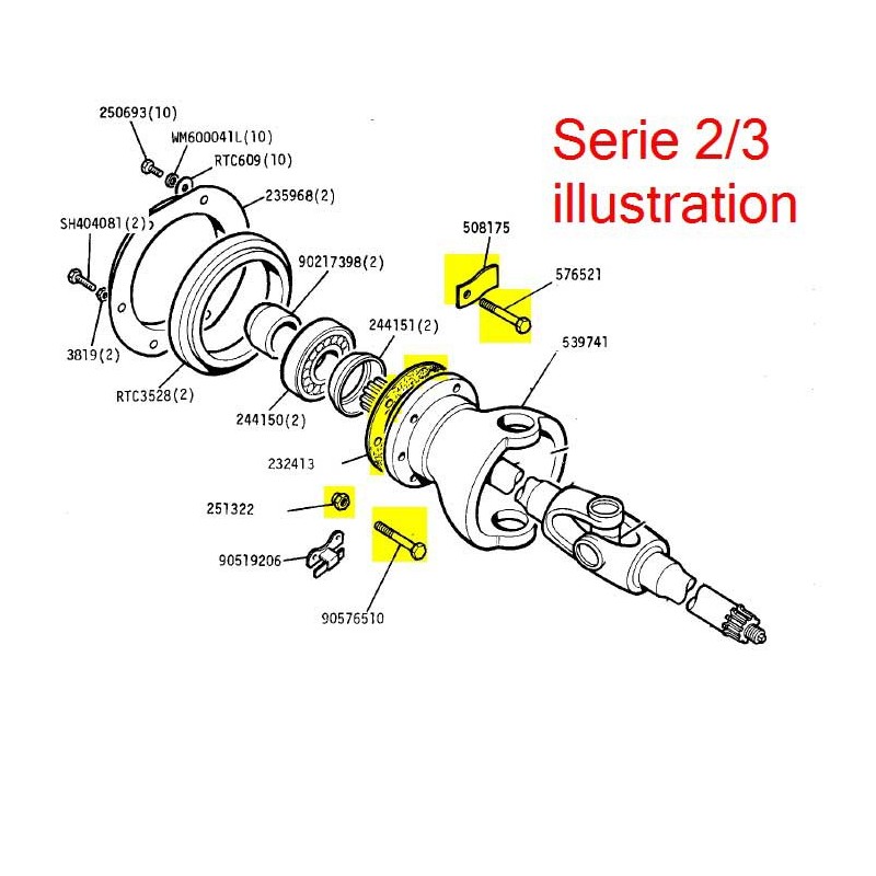 Kit fixation d'1 sphère