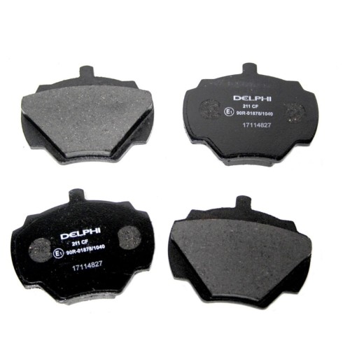 Rear brake pad set