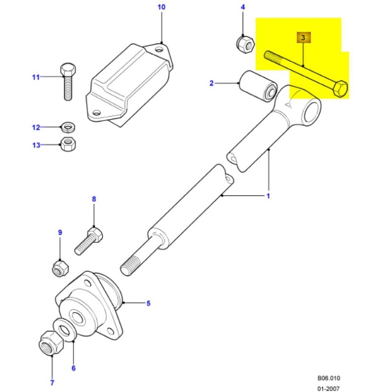 Vis tirant de pont arrière