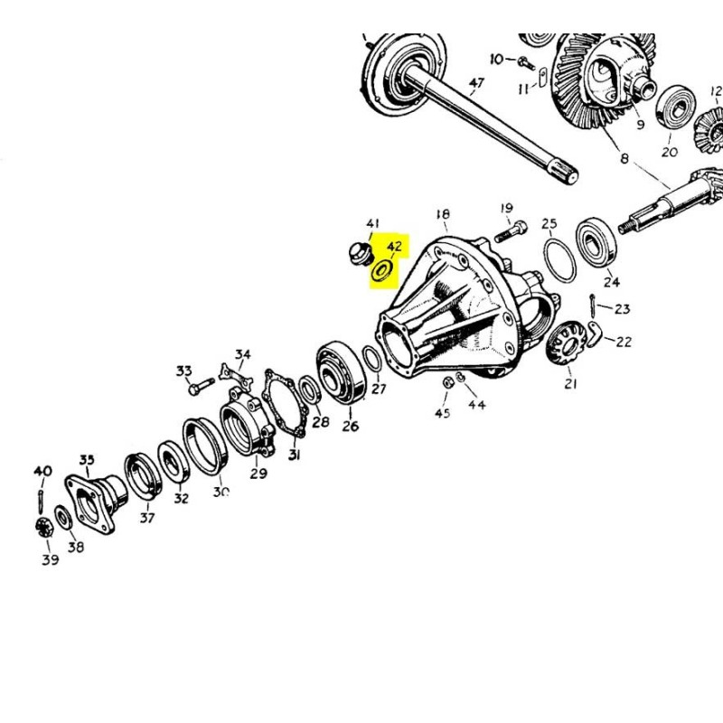 Joint washer for differential inlet plug - Serie 1/2 & Minerva
