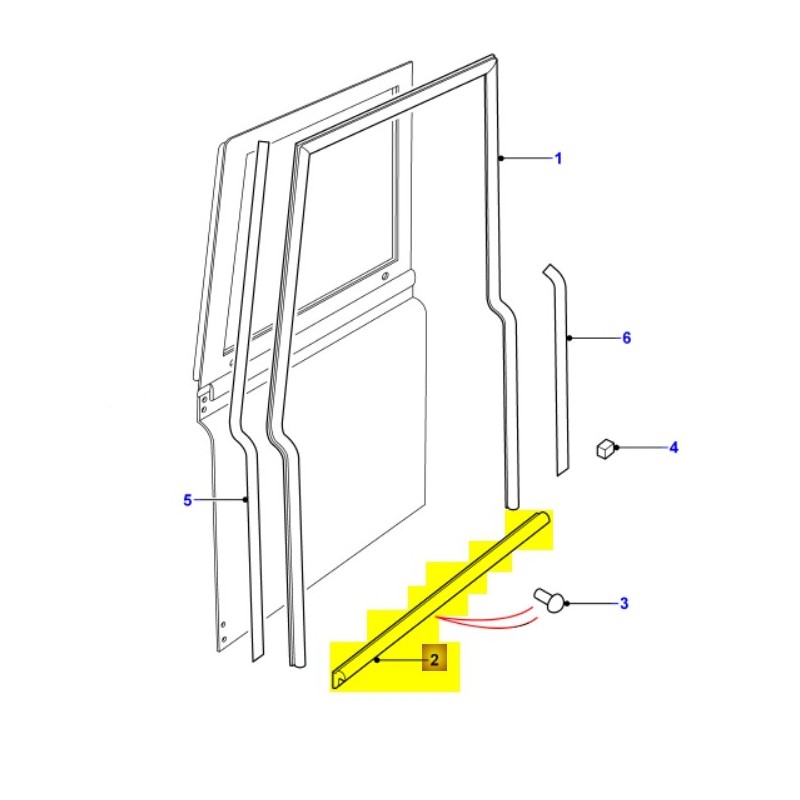 Front door sill seal