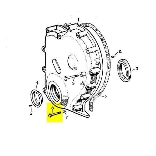 Bolt 5/16 BSF x 1 29/32 - used