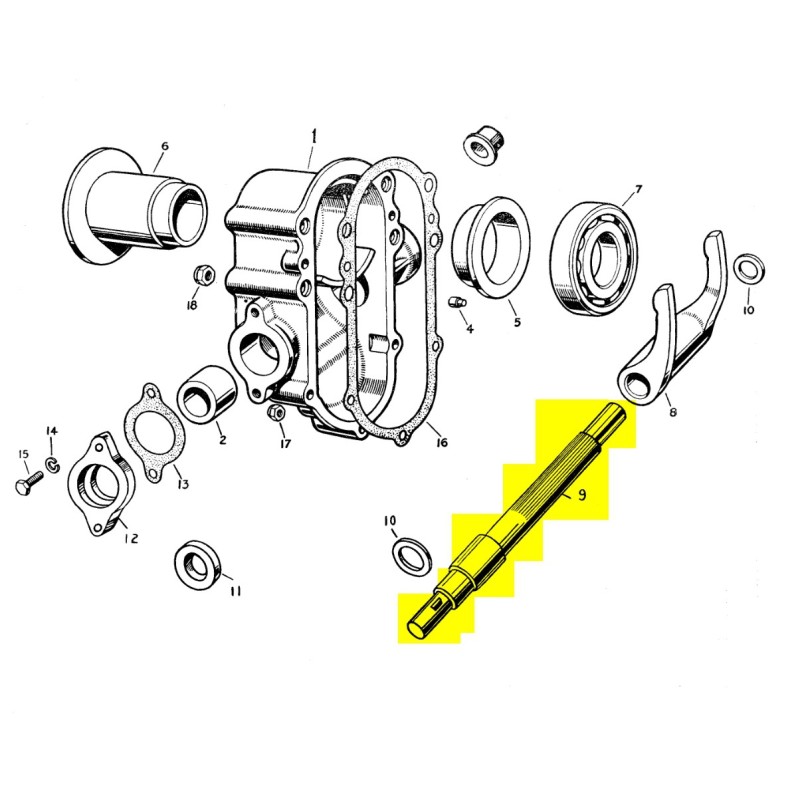 Axe de fourchette & clavette - occasion