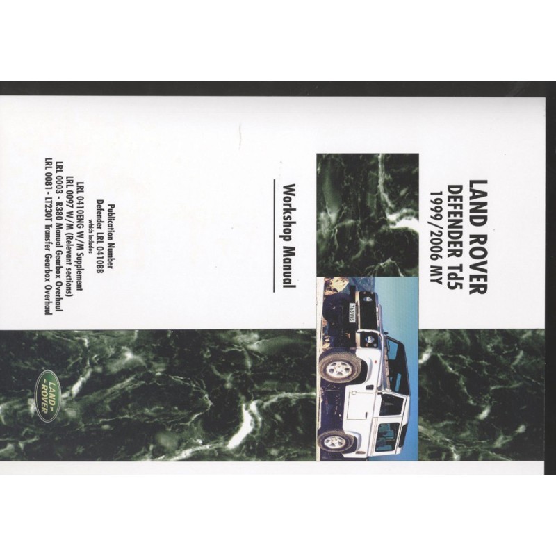 Manuel d'atelier Land Rover