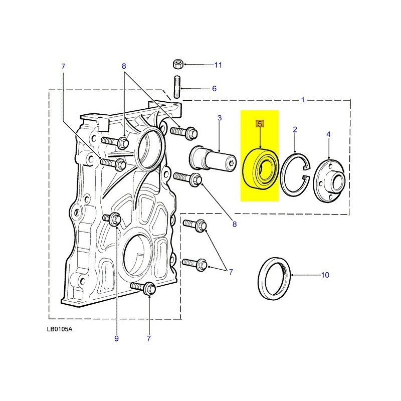 Roulement de visco coupleur TD5