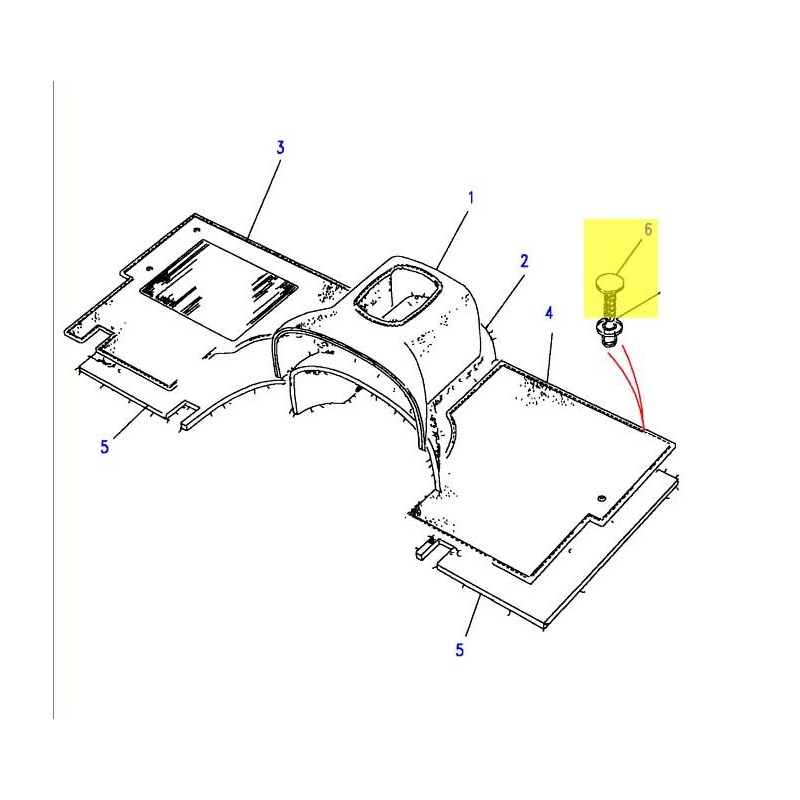 Clip stud dark granit