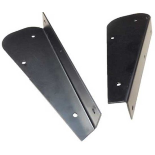 Rear mudflap brackets - black
