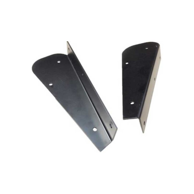 Rear mudflap brackets - black
