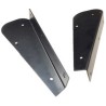 Rear mudflap brackets - black