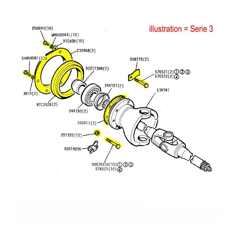 Swivel chrome ball oil seal replacement kit