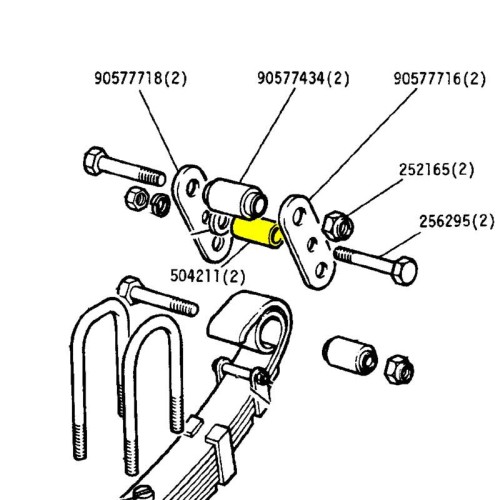 Entretoise jumelle militaire - avant