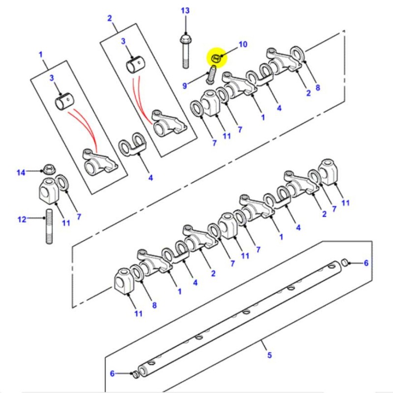 Locknut for tappet - 200 & 300TDi