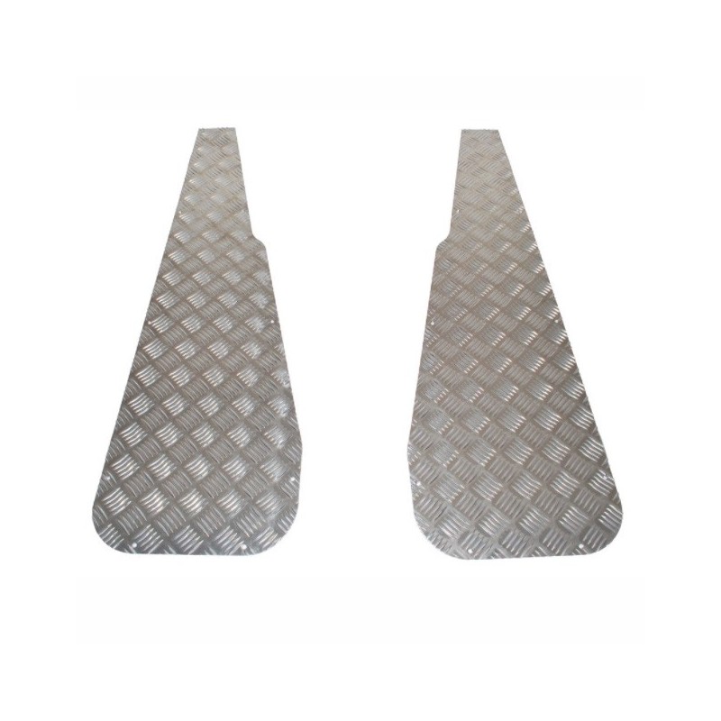 Front wing protector - pair - 2mm - Alu - No vent hole