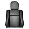 Deluxe front outer back with headrest black vinyl