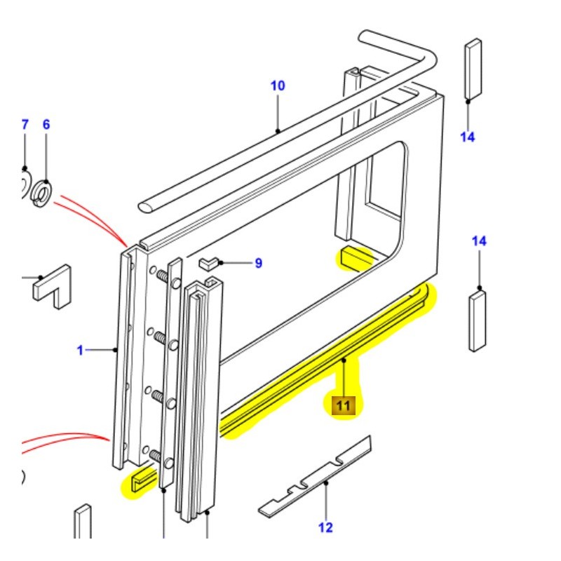 Joint inférieur hard top SW - 1993-2005