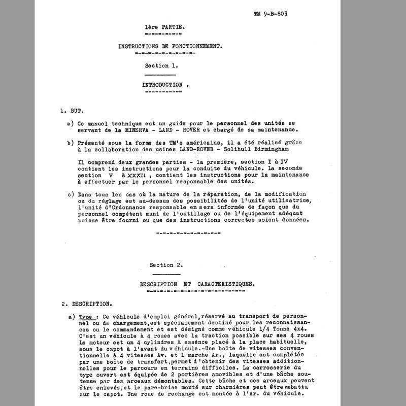 Photocopy workshop manual Minerva - TM9-B-803