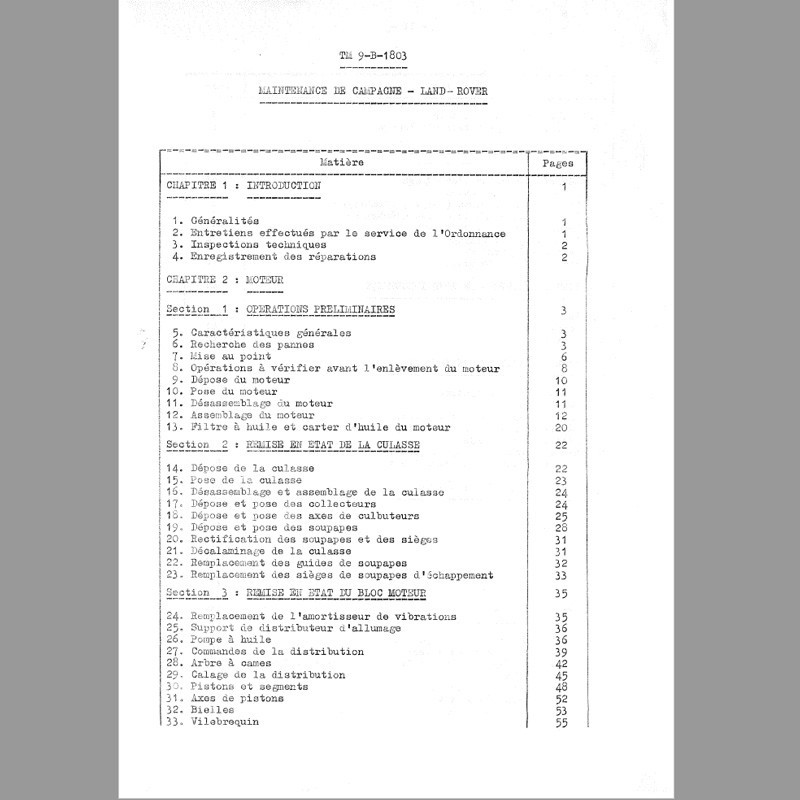 Photocopy workshop manual Minerva - TM9-B-1803