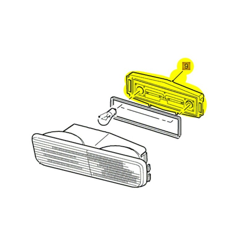 Holder rear lamp bulb