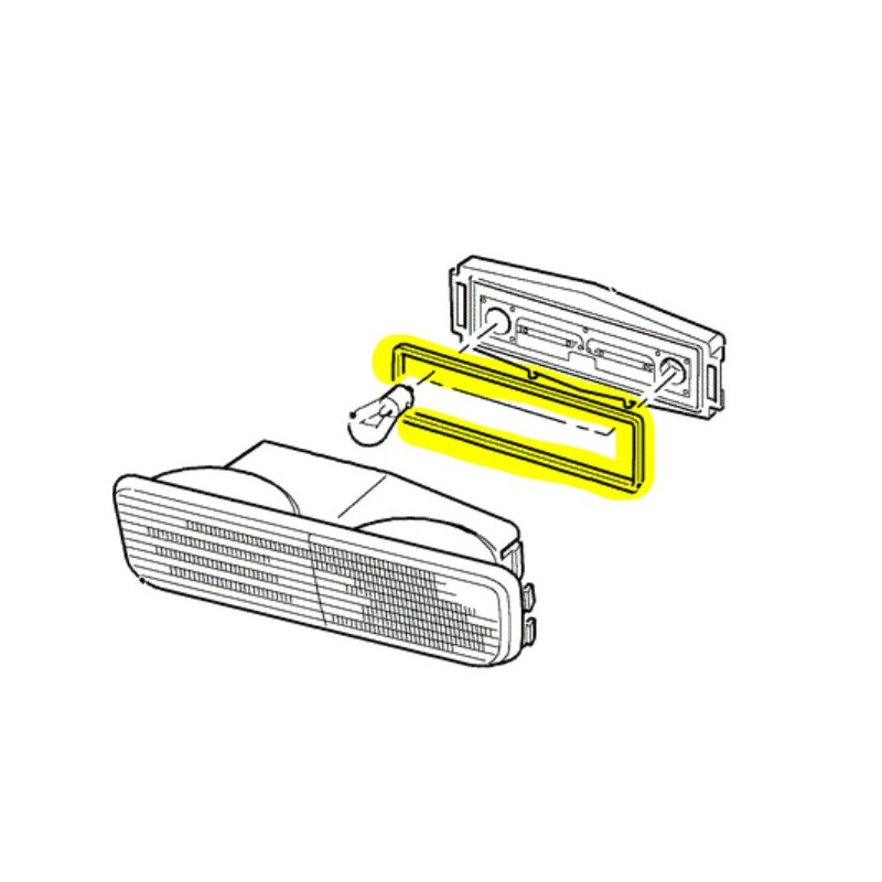 Gasket rear lamp assembly
