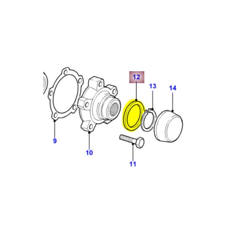 Cale de réglage joint homocinétique - 1.05mm