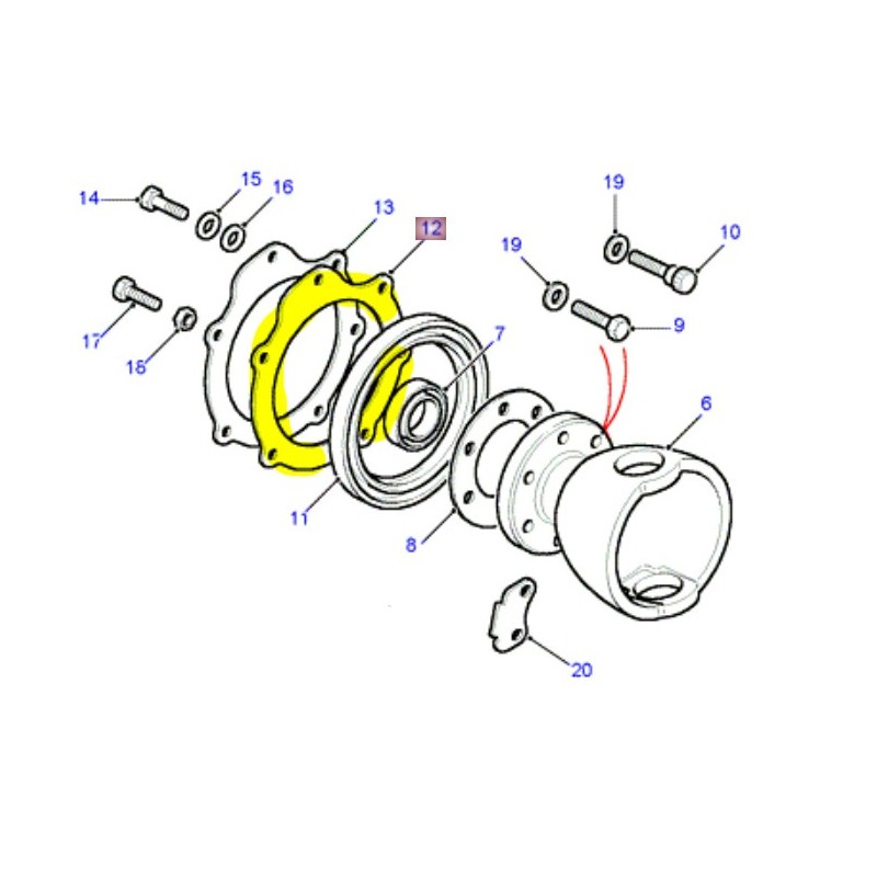 Joint de retenue joint de sphère 1983-2006